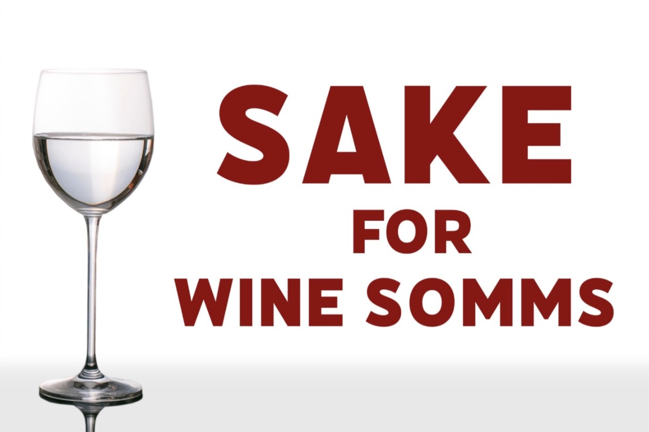 Sake for Wine Somms: sake poured in a wine glass